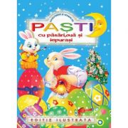 Pasti cu pasari, oua si iepurasi. Carte color si cu imagini de colorat, povestioare si versuri librariadelfin.ro imagine 2022