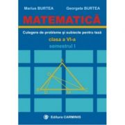 MATEMATICA. Culegere de probleme si subiecte pentru teze -Clasa a VI-a Semestrul I – Marius Burtea librariadelfin.ro imagine 2022