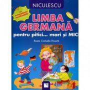 Limba germana pentru pitici… mari si MICI (cu autocolante reutilizabile) librariadelfin.ro imagine 2022