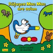 Ratusca Mac Mac are avion - pagini cartonate cu jucarie (6859)