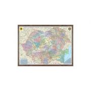 Romania si Republica Moldova. Harta administrativa - proiectie 3D, 1000x700mm (3DGHR4CD1) imagine librariadelfin.ro