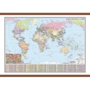 Harta politica a lumii cu sipci 700×500 mm (GHLP70) librariadelfin.ro