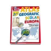 Atlas geografic scolar Europa. Peste 30 de harti realizate digital de la librariadelfin.ro imagine 2021