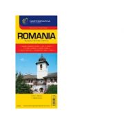 Harta rutiera Romania librariadelfin.ro