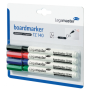 Marker pentru tabla Legamaster TZ140, varf rotund, 1 mm, 4 culori/set (negru, rosu, albastru, verde) Rechizite, birotica si papetarie imagine 2022