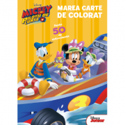 Mickey si pilotii de curse. Marea carte de colorat. Peste 50 de autocolante - Disney