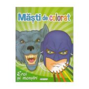 Masti de colorat: Eroi si monstri librariadelfin.ro