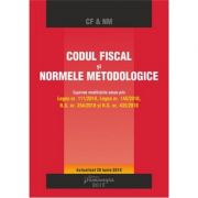 Codul fiscal si normele metodologice. actualizat 28 iunie 2018