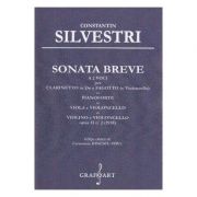 Sonata Breve a 2 voci per Clarinetto in Do e Fagotto – Constantin Silvestri librariadelfin.ro