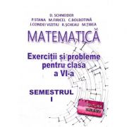 Matematica, exercitii si probleme pentru clasa a VI-a, semestrul I – Delia Schneider Auxiliare scolare. Auxiliare Clasa a 6-a. Matematica Clasa 6 imagine 2022