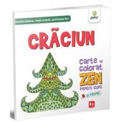 Carte de colorat Zen pentru copii si parinti. Craciun Carti de Craciun imagine 2022