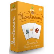Carti de joc montessori. asocieri. animale. hrana si adapost