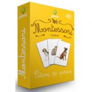 Carti de joc Montessori. Vocabular. Caini si pisici