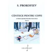 Cantece pentru copii. 12 piese usoare pentru pian solo. Opus 65 - Serghei Prokofiev