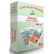 Europa. Tari si capitale. Carti de joc educative