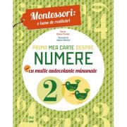 Montessori – o lume de realizari. Prima mea carte despre numere. Carte cu autocolante librariadelfin.ro