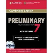 Cambridge: English Preliminary 7 – Student’s Book Pack (Student’s Book with Answers and 2x Audio CDs) librariadelfin.ro imagine 2022
