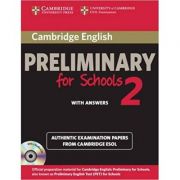 Cambridge: English Preliminary for Schools 2 – Self-study Pack (Student’s Book with Answers and Audio 2xCDs) librariadelfin.ro imagine 2022