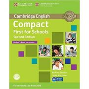 Compact First for Schools – Student’s Book (with Answers and CD-ROM) librariadelfin.ro imagine 2022