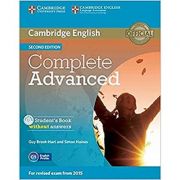 Complete Advanced – Student’s Book (without Answers with CD-ROM) – Guy Brook-Hart, Simon Haines librariadelfin.ro imagine 2022