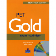 PET Gold Exam Maximiser with Key Self Study and CD Pack – Jacky Newbrook librariadelfin.ro imagine 2022