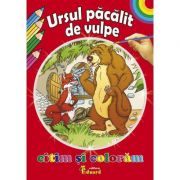 Citim si coloram URSUL PACALIT DE VULPE librariadelfin.ro