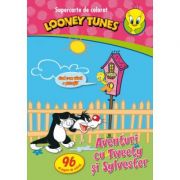 Looney tunes. aventuri cu tweety si sylvester. supercarte de colorat