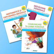 Set clasa I. Comunicare in Limba Romana, Matematica si Explorarea Mediului, Dezvoltare Personala – Mirela Mihaescu, Stefan Pacearca (set imagine 2022