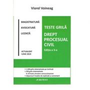 Teste grila. Drept procesual civil. Editia a 3-a (Viorel Voineag) librariadelfin.ro