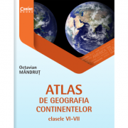 Atlas de geografia continentelor pentru clasele VI-VII – Octavian Mandrut Enciclopedii Dictionare si Atlase. Atlase, Harti de perete si Planse tematice. Atlas Mondial imagine 2022