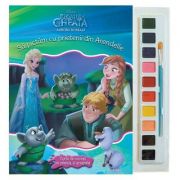 Disney. regatul de gheata ii. sa pictam impreuna! carte de colorat cu pensula si acuarele (format mic)