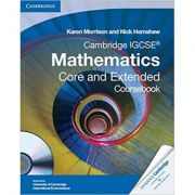 Cambridge IGCSE Mathematics Core and Extended Coursebook with CD-ROM – Karen Morrison, Nick Hamshaw imagine 2022