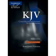 KJV Cameo Reference Bible with Apocrypha, Black Calfskin Leather, Red-letter Text