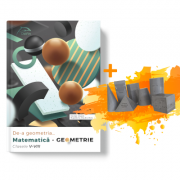 De-a geometria… Matematica - GEOMETRIE Clasele V-VIII + Set 7 corpuri geometrice 3D oferite gratuit