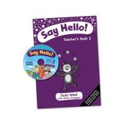 Say Hello Teacher’s Book with Multi-ROM Level 2 – Judy West Carte straina. Carte Scolara imagine 2022