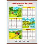 Calendarul naturii. Vara/Iarna – Plansa dubla (CP9) Rechizite scolare. Planse educative. Planse dezvoltarea vorbirii. Gradinita imagine 2022