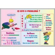 Ce este o problema? / elemente de geometrie (duo) - plansa cu 2 teme distincte