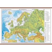 Europa. Harta fizica si politica 1600×1200 mm cu sipci (GHEF160) (GHEF160)