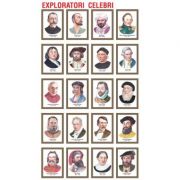 Exploratori celebri – Set de 20 portrete color, inramate, 285x385mm (GEO-PT-CD) Rechizite scolare. Planse educative. Planse tematice. Geografie si istorie imagine 2022