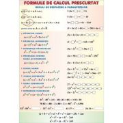Formule de calcul prescurtat/Arii – Plansa fata-verso (MP4) Rechizite scolare. Planse educative. Planse tematice. IT si matematica imagine 2022