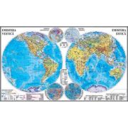 Planiglobul. Harta Emisferelor 3500×2400 mm (GHL1FG)