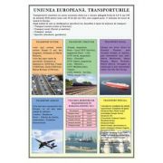 Uniunea Europeana. Transporturile – Plansa 700x1000mm, cu sipci (GP12) (GP12) imagine 2022