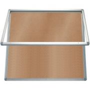 Avizier securizat, orizontal cu panou din pluta pentru spatii exterioare, 750×1010 mm (AZGK19A4APLW) (AZGK19A4APLW) imagine 2022
