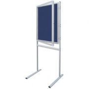 Avizier securizat cu suprafata din material textil, pe stativ, 530×700 mm (AZSGT14A4W) librariadelfin.ro imagine 2022 cartile.ro