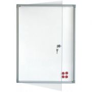 Avizier securizat, magnetic, cu geam vertical, 730x370 mm (AZGS43A4)