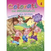 Colorati cu abtibilduri 4 - imagini din povesti