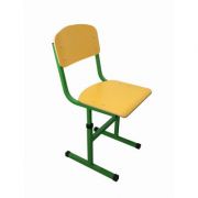 Scaun scolar, cu inaltimea reglabila, HPL galben cu teava rectangulara (MBSIRUA90292HPL-G) librariadelfin.ro imagine 2022