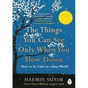 The Things You Can See Only When You Slow Down. How to be Calm in a Busy World – Haemin Sunim librariadelfin.ro imagine 2022 cartile.ro