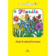 Florile – carte de colorat librariadelfin.ro