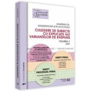 Admiterea in magistratura si in avocatura. Volumul II Drept penal, Drept procesual penal 2020 – Adrian Mihai Hotca si altii 2020